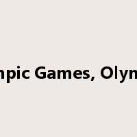 Olympic Games, Olympics是什么意思