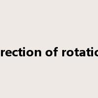 direction of rotation是什么意思