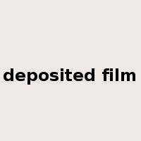 deposited film是什么意思