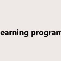 learning program是什么意思