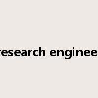 research engineer是什么意思