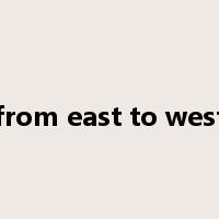 from east to west是什么意思