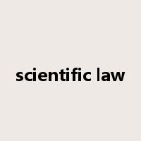 scientific law是什么意思