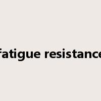 fatigue resistance是什么意思