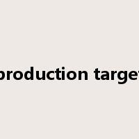 production target是什么意思