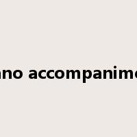 piano accompaniment是什么意思
