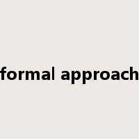 formal approach是什么意思