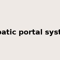 hepatic portal system是什么意思