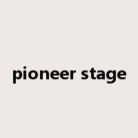 pioneer stage是什么意思