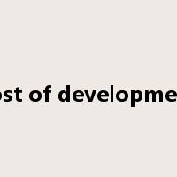 cost of development是什么意思