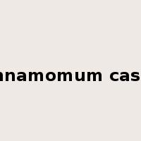 Cinnamomum cassia是什么意思