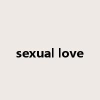sexual love是什么意思
