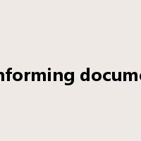 conforming document是什么意思