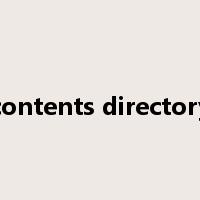 contents directory是什么意思