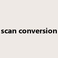 scan conversion是什么意思