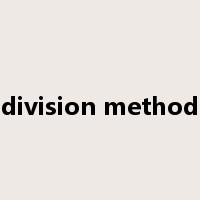 division method是什么意思
