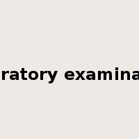 laboratory examination是什么意思