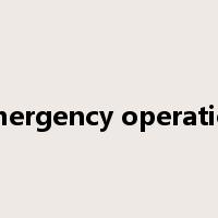 emergency operation是什么意思