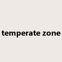 temperate zone是什么意思