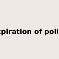 expiration of policy是什么意思