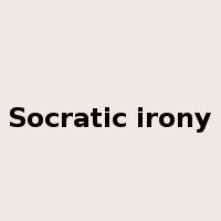 Socratic irony是什么意思