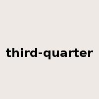 third-quarter是什么意思