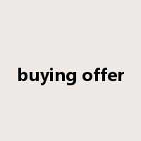 buying offer是什么意思