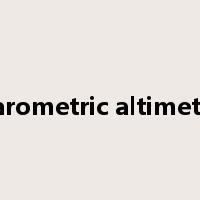 barometric altimeter是什么意思