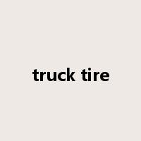 truck tire是什么意思