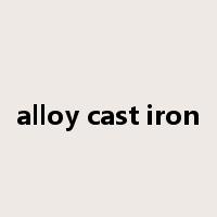 alloy cast iron是什么意思