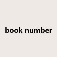 book number是什么意思