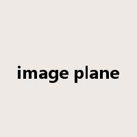 image plane是什么意思