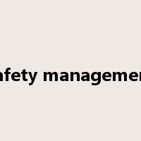 safety management是什么意思