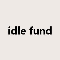 idle fund是什么意思