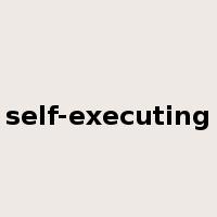 self-executing是什么意思