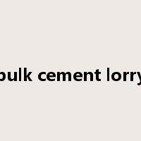 bulk cement lorry是什么意思