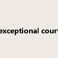 exceptional court是什么意思