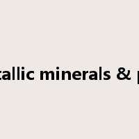 non-metallic minerals & products是什么意思