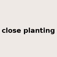 close planting是什么意思
