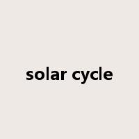 solar cycle是什么意思
