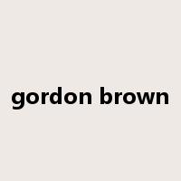 gordon brown是什么意思