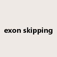 exon skipping是什么意思