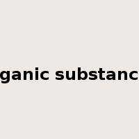 organic substances是什么意思