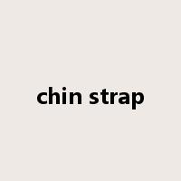 chin strap是什么意思
