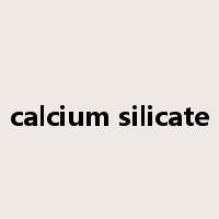 calcium silicate是什么意思