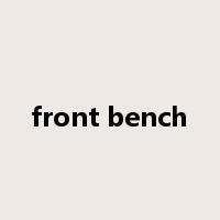front bench是什么意思