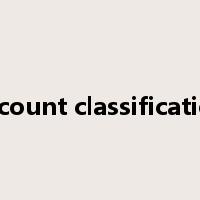 account classification是什么意思