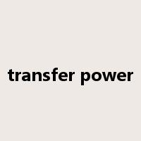 transfer power是什么意思