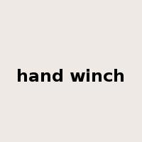 hand winch是什么意思