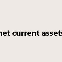 net current assets是什么意思